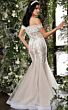 Jovani 02861 Godet Skirt Off The Shoulder Dress