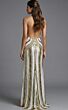 Jovani 43953 Deep V-Neckline Embellished Column Dress