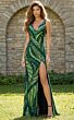 Jovani 47793 Plunging Neckline Geometric Sequin Dress