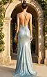 Jovani 48073 Ruched Bust Beaded Metallic Dress