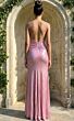 Jovani 48073 Ruched Bust Beaded Metallic Dress
