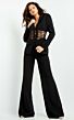 Jovani 07227 Illusion Midriff Two Piece Pant Suit
