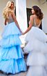 Jovani 07231 Sheer Bodice High Low Dress