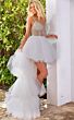 Jovani 07231 Sheer Bodice High Low Dress