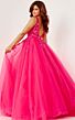 Jovani 55634 V-Neck A-line Long Party Dress