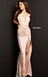 Jovani 1012 High Slit Sequin Dress