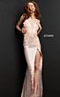 Jovani 1012 High Slit Sequin Dress