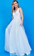 Jovani K00367 V-Neck Embroidered Formal Dress