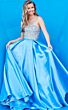 Jovani K66689 Pleated Skirt Strapless Prom Dress