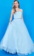 Jovani K66712 Lace-Up Back Long Party Dress