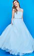 Jovani K66712 Lace-Up Back Long Party Dress
