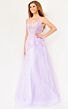 Jovani 02266 Spaghetti Strap Embroidered Dress