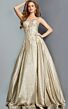 Jovani 07497 Corset Bodice Strapless Glitter Dress