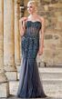 Jovani 5908 Godet Skirt Corset Top Dress