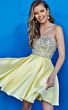 Jovani K00722 Beaded Bodice Strapless Cocktail Dress