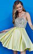 Jovani K00722 Beaded Bodice Strapless Cocktail Dress