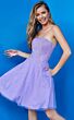 Jovani K68936 Beaded Strapless Short Dress