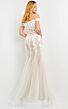 Jovani 02861 Godet Skirt Off The Shoulder Wedding Dress