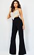 Jovani 05307 and 05308 Beaded Top Two Piece Bridal Pant Suit