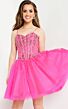 Jovani K62533 Corset Bodice Short Dress