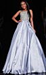 Jovani K66689 Pleated Skirt Strapless Prom Dress