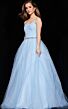 Jovani K66712 Lace-Up Back Long Party Dress