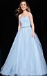 Jovani K66712 Lace-Up Back Long Party Dress