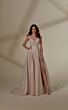 Mori Lee 4122 Maya Lace Train High Slit Wedding Dress