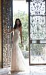 Mori Lee 4168 Paula Plunging Neck Petal Train Bridal Gown