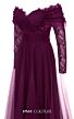 MNM Couture B1141 Long Lace Sleeve A-Line Black Dress