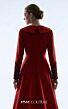MNM Couture B1177 Long Sleeve Taffeta Overskirt Dress
