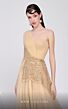 MNM Couture B1110 One Shoulder Embellished Ruched Dress