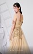 MNM Couture B1110 One Shoulder Embellished Ruched Dress