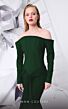 MNM Couture B1112 Basque Waist Off The Shoulder Corset Dress