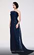 MNM Couture B1116 Side Overskirt Strapless Glitter Dress