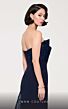 MNM Couture B1116 Side Overskirt Strapless Glitter Dress