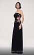 MNM Couture B1117 Peplum Corset Embroidered Strapless Dress