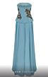 MNM Couture B1117 Peplum Corset Embroidered Strapless Dress