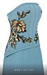 MNM Couture B1117 Peplum Corset Embroidered Strapless Dress