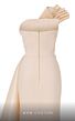 MNM Couture B1130 Side Tail Draped Top Strapless Dress