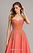 MNM Couture B1167 Sweetheart Neck Coral A-Line Dress