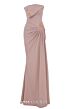 MNM Couture B1171 Strapless Column Draped Skirt Dress