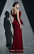 MNM Couture B1188 Pleated Asymmetric Neck Column Dress