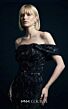 MNM Couture E0148 Asymmetric Off-The-Shoulder Black Beaded Dress
