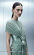 MNM Couture E0160 Asymmetric Sleeve Chiffon Knot Dress
