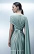 MNM Couture E0160 Asymmetric Sleeve Chiffon Knot Dress