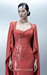 MNM Couture E0164 Cross Back Removable Cape Coral Dress