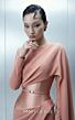 MNM Couture E0166 Cape Sleeve Drape Bodice Pink Dress