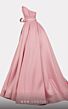 MNM Couture E0013 Floral Skirt Buckle Belt Strapless Dress