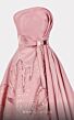 MNM Couture E0013 Floral Skirt Buckle Belt Strapless Dress